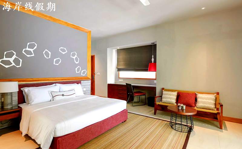 房型内部设施图片参考，如无边泳池与电视及音响， delxue beach bungalow-豪华海滩平房 maldievs(迪加尼|戴加利岛 Dhigali Maldives) 